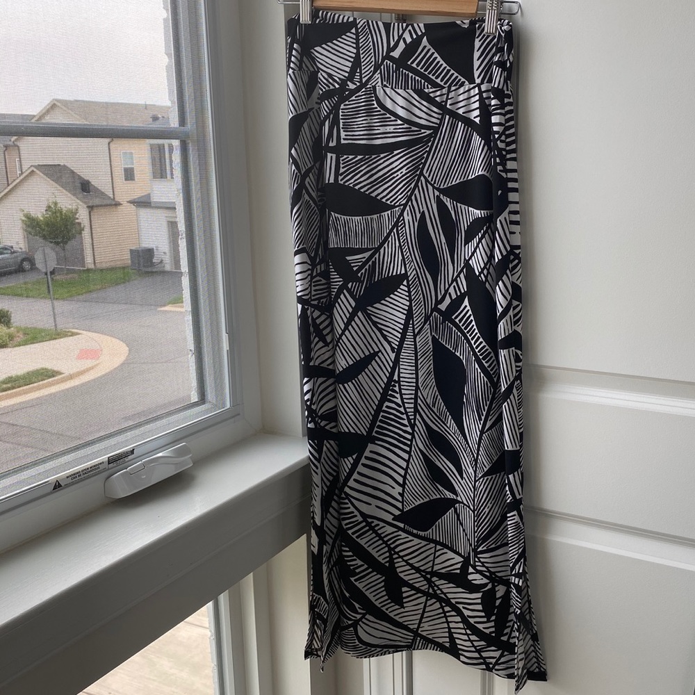 Clara Sun Woo Skirt Black & White Size Medium
